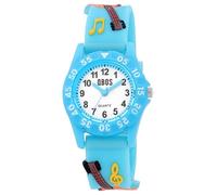 QBOS Reloj de pulsera analógico para niños y niñas, reloj de pulsera para niños a partir de 3 años, Azul Guitarra, Moderno