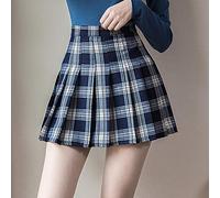 QBQZXAOSOWH Faldas Mujer Falda Corta Falda A Cuadros Mujer Cremallera Cintura Alta Escuela Falda Plisada A Cuadros Mini Falda Sexy Falda A Cuadros S 1716-2Hbg