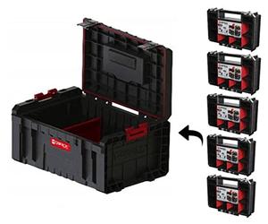 QBRICK 5987 4256 - Caja de herramientas modular (incluye 5 organizadores, sistema de maletín, caja organizadora, almacenamiento de herramientas), color negro