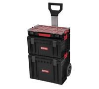 QBRICK - Carro de herramientas con 3 cajas vacías - Juego de 3 - Servidor de taller, caja con organizador, apilable, móvil - Sistema QBRICK Pro Set 2 - Set de Pro Toolbox