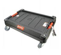 QBRICK - Carro de transporte, diseño moderno, modelo 8552, camión de manipulación de materiales, capacidad de carga de 7 libras, capacidad de carga de 100 kg, 4 ruedas giratorias