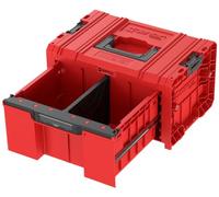 Qbrick System Caja de herramientas Pro Drawer 1 Toolbox 2.0 Basic Red Ultra HD Caja de herramientas con cajón extremadamente resistente IP66 Modular