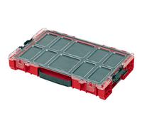QBRICK SYSTEM Caja Herramientas Maletin Caixa De Ferramentas PRO Organizer 100 MFI RED Ultra HD Caja De Surtido Tornillos Rojo 460 x 310 x 105 mm