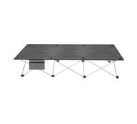 QBSHLHT Fácil de Montar Cama Plegable Negra for Exteriores, diseño Robusto, cómoda for Descansar al Aire Libre Pequeños Espacios(Gray)