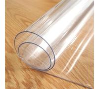 QBYRSSS Protector de Mesa Transparente de plástico Transparente, Protector de Mesa Transparente, Protector de plástico, tapete de Escritorio, Almohadilla Impermeable de PVC (180 cm x 220 cm)