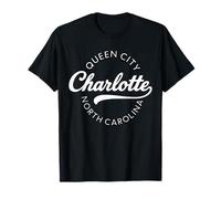 QC CLT Mecklenburg Charlotte NC Art 704 Queen City Souvenir Camiseta