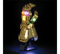 QC Ltbrcik Juego de luces LED compatible con Infinity Gauntlet Avengers Super Heroes 76191 Bloques de construcción sin bloques de construcción