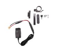 QC3.0 Motocicleta USB + Cargador Tipo C Cargador RáPido de Celda a Prueba de Agua Autocycle Enchufe USB con VoltíMetro Rojo