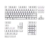 Qcbuegof 135Keys Double Shots Line Line Backbeleuchttaste für Mechanische Tastaturchap Set DickTastatur Verschleißbeständig Gaming Tastaturkappen