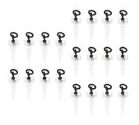 Qcbuegof 20pcs Pesca Señuelos Tornillos Cebo Carpa Señuelo Tornillo Con Anillos Columnas Espinilleras Conexiones de Pesca Rigs Tackle Accesorios de Pesca de Alta Fuerza Herramienta de Pesca Atacar