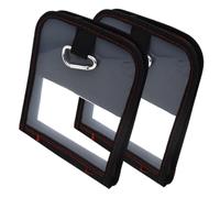 Qcbuegof 2pcs portátil calamar jigs bolsa con cremalleras pesca cebo almacenamiento funda impermeable camarón calamar plantillas organizadores accesorios de pesca marina