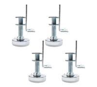 Qcbuegof 4/10pcs Muebles Deslizamientos Nivelar Pies Una almohadilla de nivelación ajustable Mesa deslizante Pata antideslizante Armario de mesa Almohadilla para las piernas No Slip Armario de Mesa