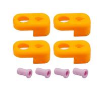 Qcbuegof 4pcs Inlet Keramikadapter Schutzützer Vorschubeinlass Drucker Futtermittelschutz für X1C P1P P1S Druckerzubehör Keramikadapterschutzschutz