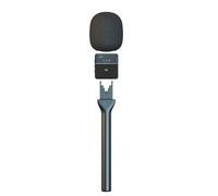 Qcbuegof Adaptador ergonómico para micrófono de periodista para claridad de voz en exteriores, cobertura de noticias al aire libre, resistente a escenarios, micrófono de entrevistas de mano