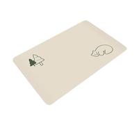 Qcbuegof Alfombrilla de baño de tierra de diatomeas suave con diseños minimalistas de animales, perfecto para un baño de entrada o cocina, no use alfombras de baño antideslizantes