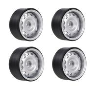 Qcbuegof Alloy Wheel Hubs 1 9 'Beadlock Wheel Wheel Wheel Hubs Set de 4 para 1/10 Mando a Distancia Crawler Car Toy Upgrade Accesorios de Actualización Kits