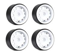 Qcbuegof Alloy Wheel Hubs 1 9 'Beadlock Wheel Wheel Wheel Hubs Set de 4 para 1/10 Mando a Distancia Crawler Car Toy Upgrade Accesorios de Actualización Kits