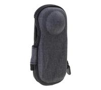 Qcbuegof Bolsa protectora para cámara 360 con bolsa de transporte simple accesorios de cámara interior de choque, gris claro