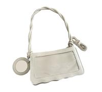 Qcbuegof Bolso cruzado de cuero PU para pantalla de pin hermoso Itabag simple bandolera mensajero decoración de moda simple crossbody PU cuero Itabag hermosa decoración del hombro, Blanco