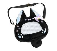 Qcbuegof Bolso de hombro de la moda de felpa Crossbody bolsa de gran capacidad bolsa de felpa estilo japonés bolso mensajero hermosos zorros Itabag Itabag hermoso zorros bandolera japonés crossbody