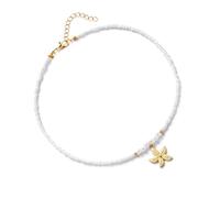 [Qcbuegof] Collar portátil de perlas de estrella de mar para mujer, uso diario y ocasión especial, playa, vacaciones, perlas de joyería, フリーサイズ, Como se describe, No es una piedra preciosa