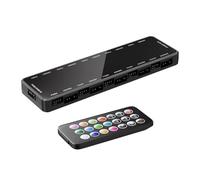 Qcbuegof Controlador de PC con 10 puertos remotos ARGB y PWMS Sync Satas Power Interfaces para Controlador PWM de escritorio