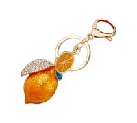 Qcbuegof Elegant Styles - Llavero con colgante de limón de dibujos animados coreanos para estudiantes y niñas dulces, accesorios de joyería, accesorio elegante, a, Talla única