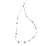 [Qcbuegof] Elegante joyería de gota de rocío de cristal para mujeres y adolescentes, collar ajustable para boda o fiesta, フリーサイズ, Como se describe, No es una piedra preciosa