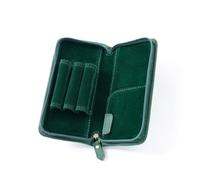 Qcbuegof Estuche para bolígrafos, 3 ranuras divididas, cremallera en portalápices, gran capacidad, bolsa de escritura, suministros escolares, verde