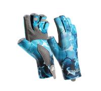 Qcbuegof Guantes de pesca antideslizantes Guantes de ciclismo a prueba de viento transpirables cálidos profesionales sin dedos guantes para mujeres hombres adultos guantes de vela