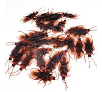 Qcbuegof Juego a granel de 100 piezas de juguete para cucarachas chistes rotos accesorios portátiles decoración para Halloween chistes divertidos y prácticos juguetes artificiales