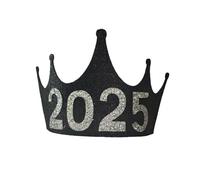 Qcbuegof Kronen Blingbling Diadema 2025 Camino de cabeza Fiesta de Navidad Accesorios para fotos Fiesta de Navidad Caminos de cabeza Cosplay Accesorios Fiesta Festiva Accesorio de Fiesta