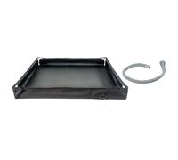 Qcbuegof Lavabos de ducha plegables con manguera de drenaje, bandeja de ducha portátil para viajes a la playa, peso ligero, portátil, tina de ducha