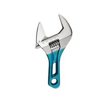 Qcbuegof Llave ajustable compacta robusta con mandíbula ancha corta ergonómica de acero al carbono para reparaciones sanitarias reparaciones domésticas llave ajustable