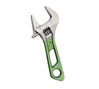 Qcbuegof Llave ajustable compacta robusta con mandíbula ancha corta ergonómica de acero al carbono para reparaciones sanitarias reparaciones domésticas llave ajustable