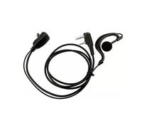 Qcbuegof Micrófono multifunción con forma de gancho para la oreja, herramienta de comunicación esencial, micrófono de fácil transporte para auriculares de radio portátil BF888S UV5R