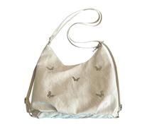 Qcbuegof Mochilas de Viajero Moderno Con Correa De Hombro Reforzada Opción Casual Bandolera Para Mujeres Profesionales Elegante Paquetes Ocio, Sin colgante blanco