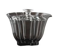 Qcbuegof Moderno Pequeño Vidrio Gaiwan Teas Set Practical Glass Tureen Teas Ceremonia Accesorios Para Teas Entusiastas Presentar Bebidas de Cocina