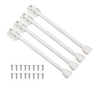 Qcbuegof Paquete de 4 extensiones plegables de hierro para patas de mesa, base de herradura para almacenamiento de muebles, proyectos de mesa, multiusos, patas de mesa