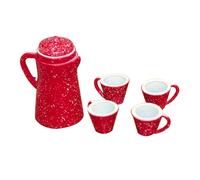 Qcbuegof Paquete De 5 Calderas Y Tazas Modelo Juego De Calderas En Miniatura Para Los Entusiastas De Dollhouses Y Proyecto Artesanal Creativo Conjunto de Calderas