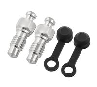 Qcbuegof Pinza de freno de motocicleta, tornillo de sangre, pezones, tornillo de drenaje, tornillo de drenaje con tapón de goma, tornillo de freno de disco de bicicleta