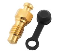 Qcbuegof Pinza de freno de motocicleta, tornillo de sangre, pezones, tornillo de drenaje, tornillo de drenaje con tapón de goma, tornillo de freno de disco de bicicleta