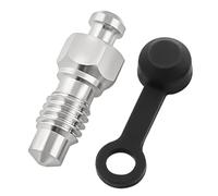 Qcbuegof Pinza de freno de motocicleta, tornillo de sangre, pezones, tornillo de drenaje, tornillo de drenaje con tapón de goma, tornillo de freno de disco de bicicleta