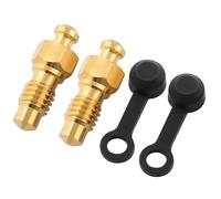 Qcbuegof Pinza de freno de motocicleta, tornillo de sangre, pezones, tornillo de drenaje, tornillo de drenaje con tapón de goma, tornillo de freno de disco de bicicleta