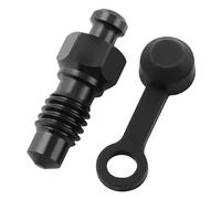 Qcbuegof Pinza de freno de motocicleta, tornillo de sangre, pezones, tornillo de drenaje, tornillo de drenaje con tapón de goma, tornillo de freno de disco de bicicleta