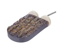 Qcbuegof Plataforma Calefactable para Pájaros Diseño De Superficies De Roca Natural Y Temperaturas De hasta 45 °C con Termostato Automático Superficies De Roca Natural