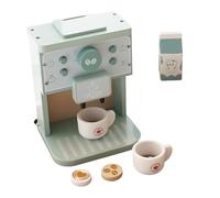 Qcbuegof Práctico Niños Robusto Simulación de Madera Cafetera Juguetes Juego Ingenioso Juego para Niños Y Niñas De 3 Años Y Up Educativo Juguete