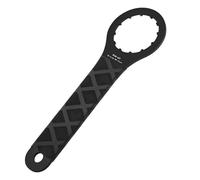 Qcbuegof Precisions - Llave de pedalier para bicicleta, herramienta de mantenimiento con mango de goma, llave de soporte inferior de aleación de aluminio, llave de reparación de mantenimiento de