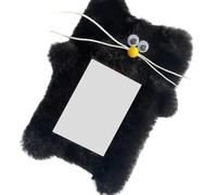[Qcbuegof] Protector de tarjetas de comida mullido con capa gruesa y lujosa, práctica bolsa de almacenamiento esencial para estudiantes, protector esencial escolar para uso diario, Black, Mass Beauty