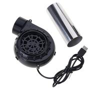 Qcbuegof Soplador de aire eléctrico para barbacoa con conexión USB 5 v2a 2650 rpm para picnics y un ventilador de velocidad ajustable al aire libre ajustable